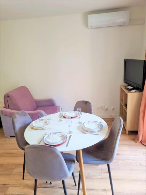 Studio Nice, Avenue Des Fleurs, Climatise Apartment Luaran gambar