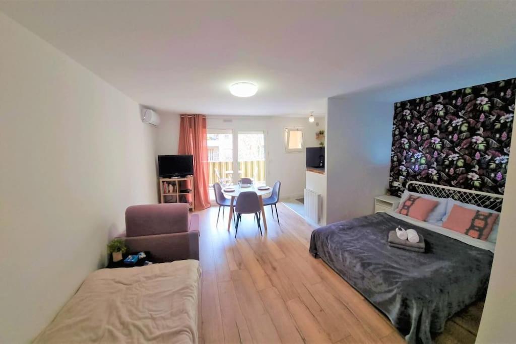 Studio Nice, Avenue Des Fleurs, Climatise Apartment Luaran gambar